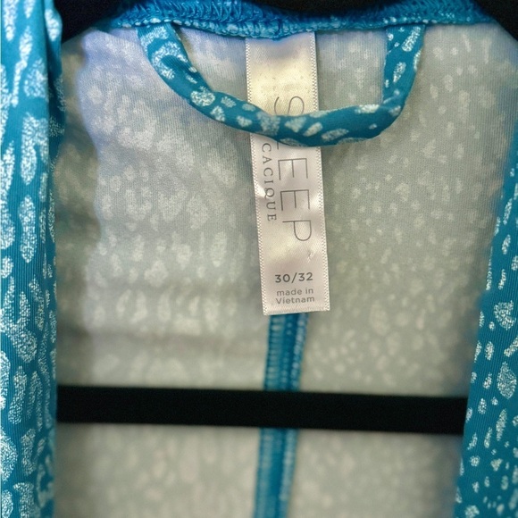 Mermaid Print style Satin Cacoon style Robe size 30/32 Lane Bryant to thigh - Picture 3 of 4